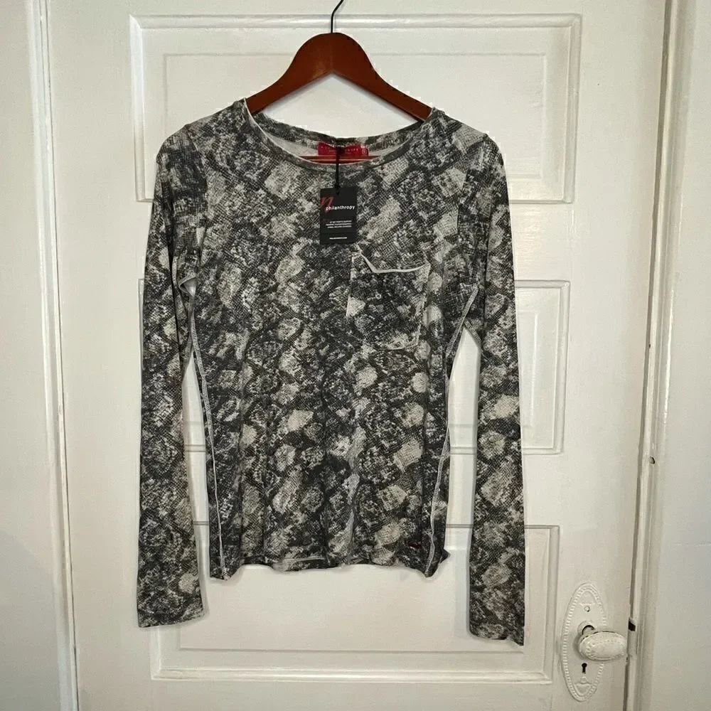 n:PHILANTHROPY Animal Print Long Sleeve Tee
